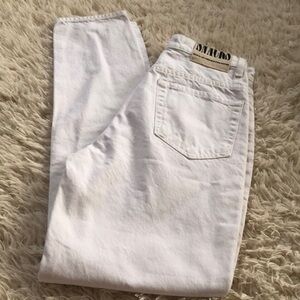 Mother Snacks jeans white